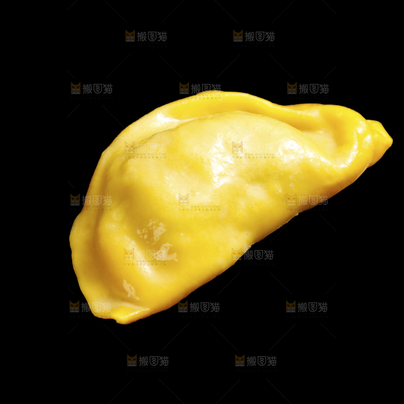 黑底上的黄花鱼大饺子