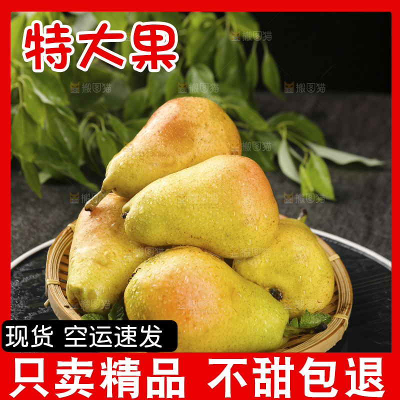 黑底上放着一篮太婆梨