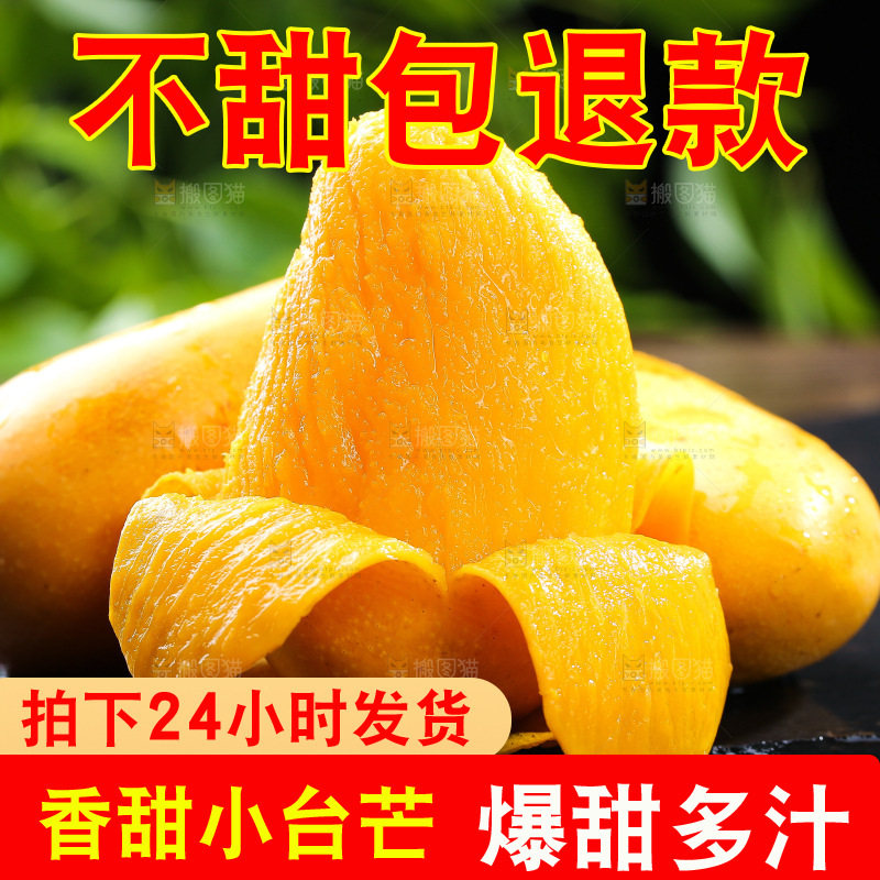 黑底上的新鲜小台芒