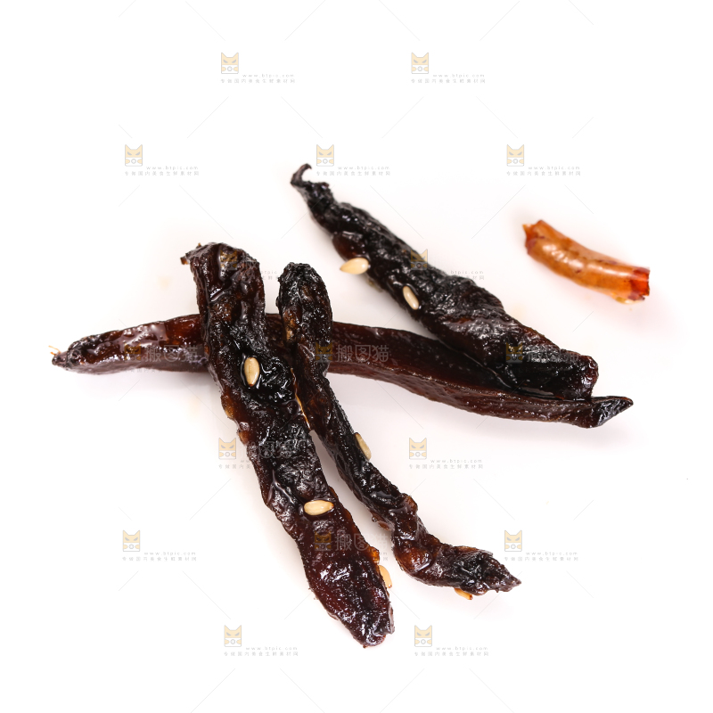 白底上的芥肉干