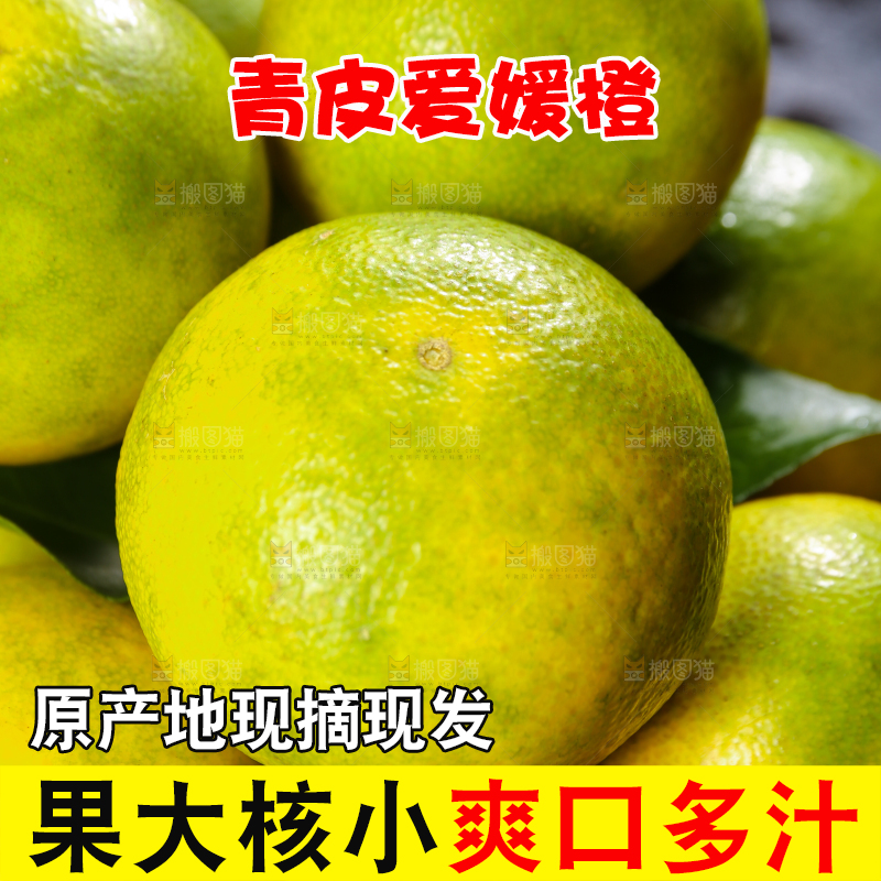 青皮爱媛果冻橙纹理