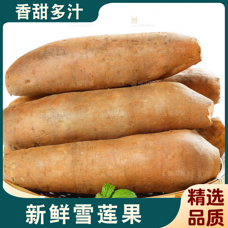 白底上的一篮雪莲果