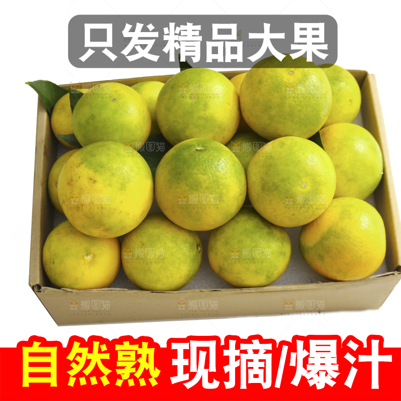 白底上的一盒爱媛果冻橙