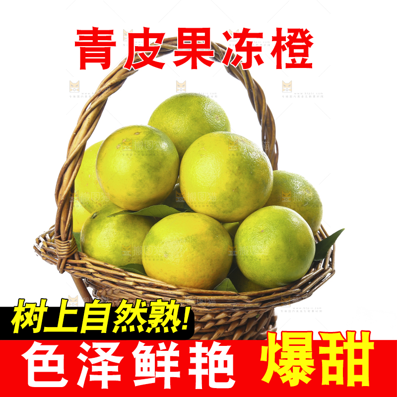 白底上的一篮爱媛果冻橙