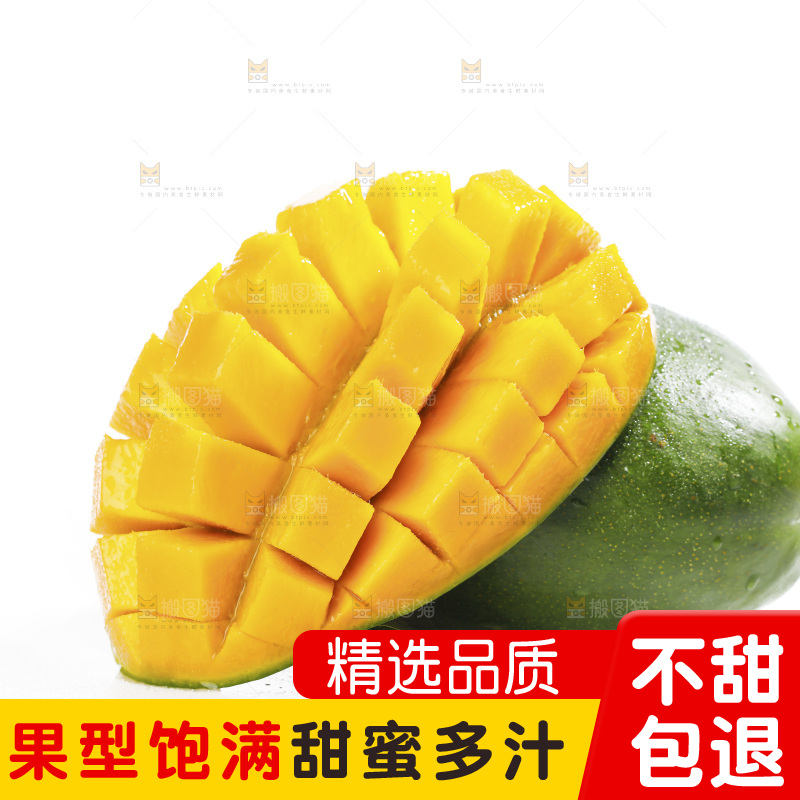 白底上切开的凯特芒