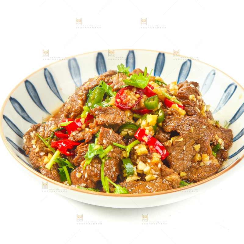 一盘凉拌酱牛肉
