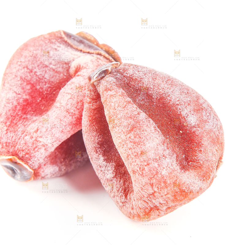 白底上的柿饼