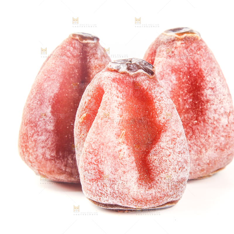 白底上的柿饼