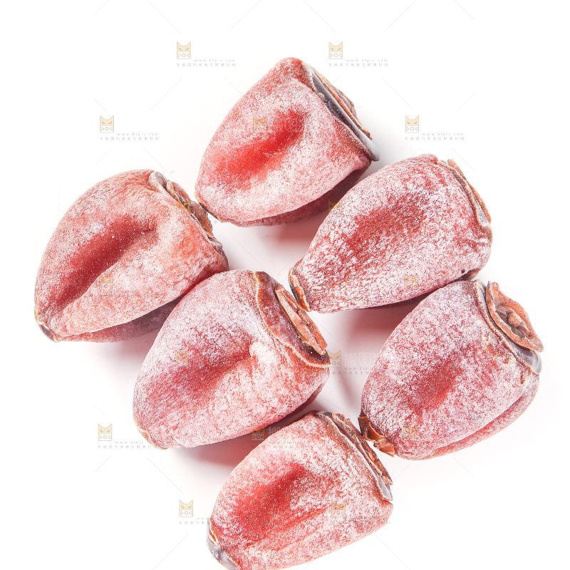 白底上的柿饼