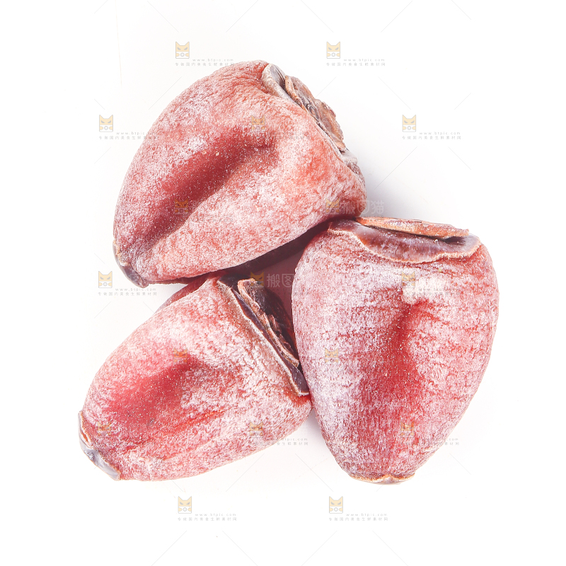 白底上的柿饼