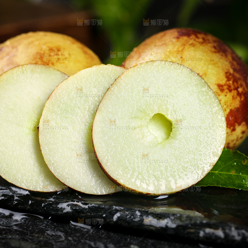 黑底上的冰糖冬枣