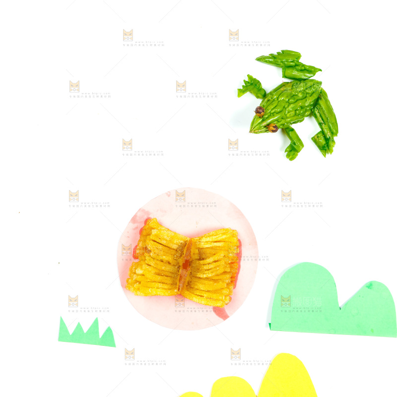 碟子里的炸土豆