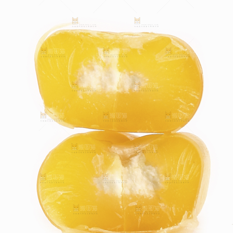 白底上的玉米粒