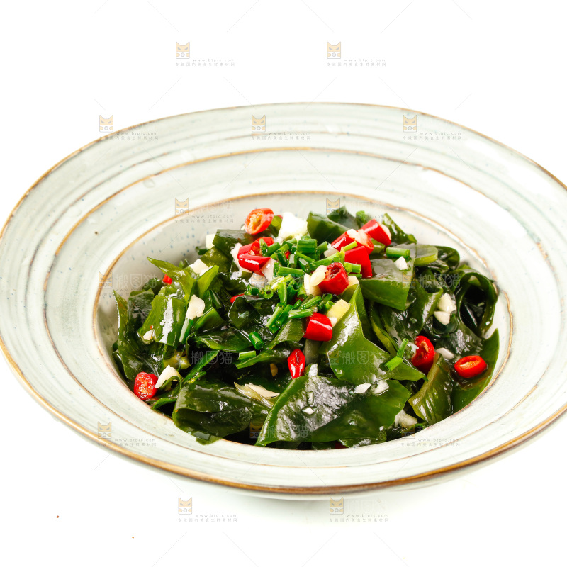 一盘凉拌裙带菜