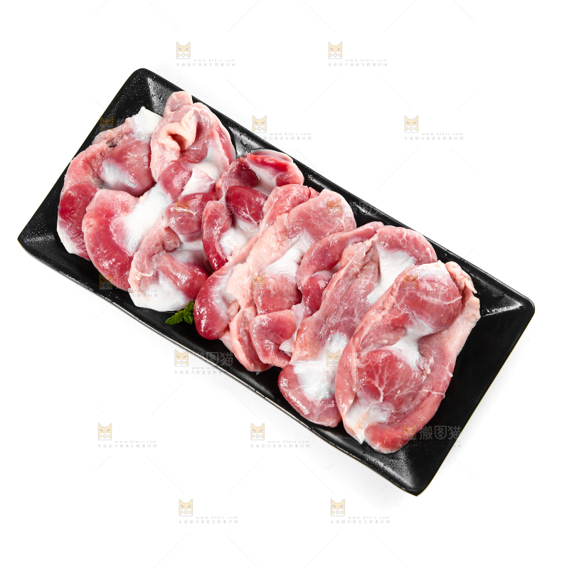 一盘生鲜鸡胗