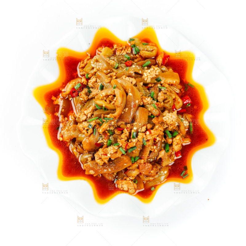 一盘肉沫茄子