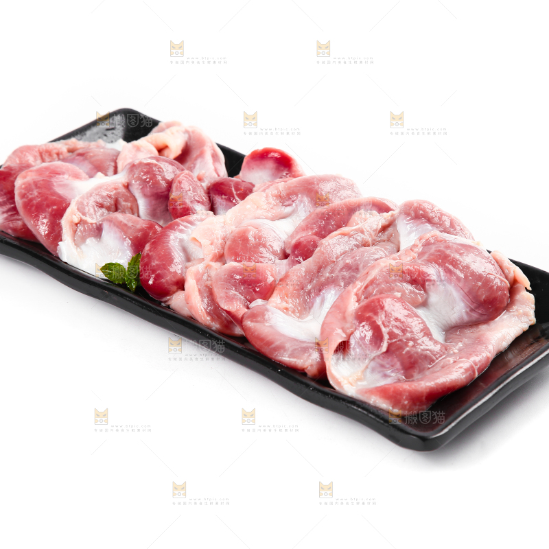 一盘生鲜鸡胗