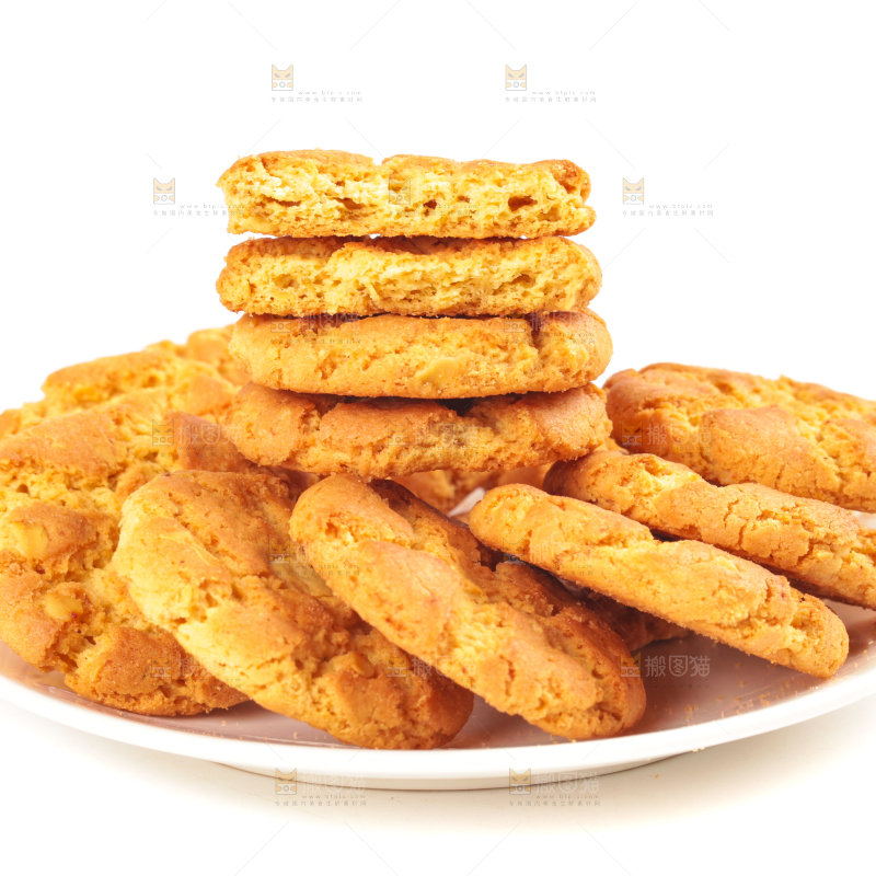 一盘桃酥饼干
