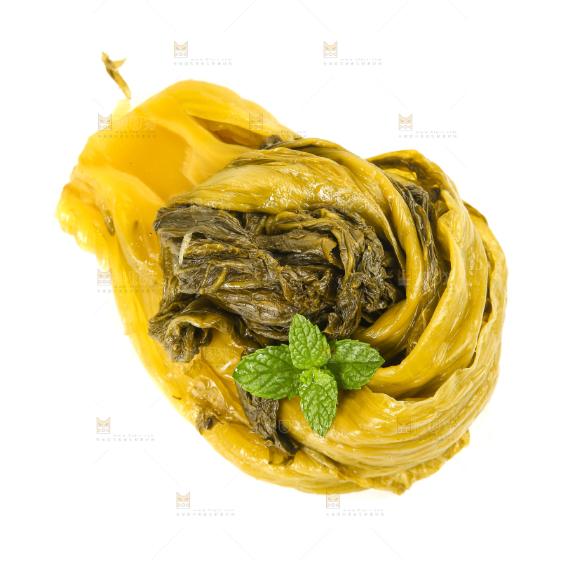 白底上的老坛酸菜