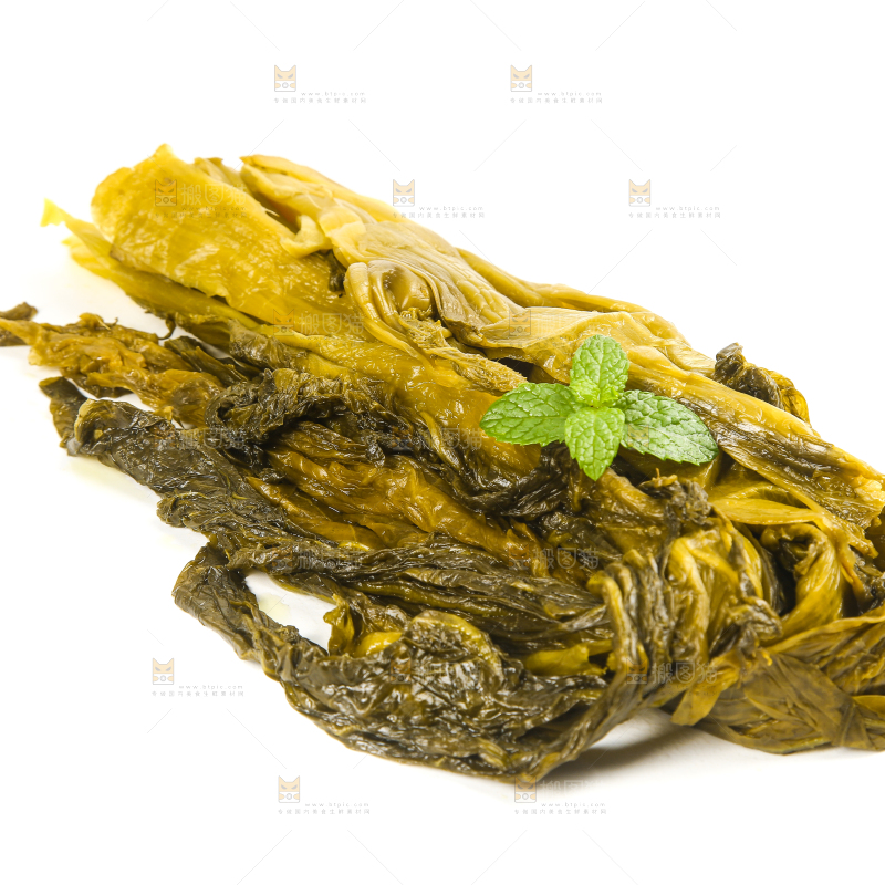 白底上的老坛酸菜