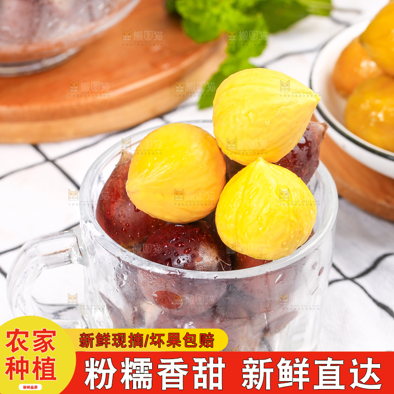 杯子里装着锥栗