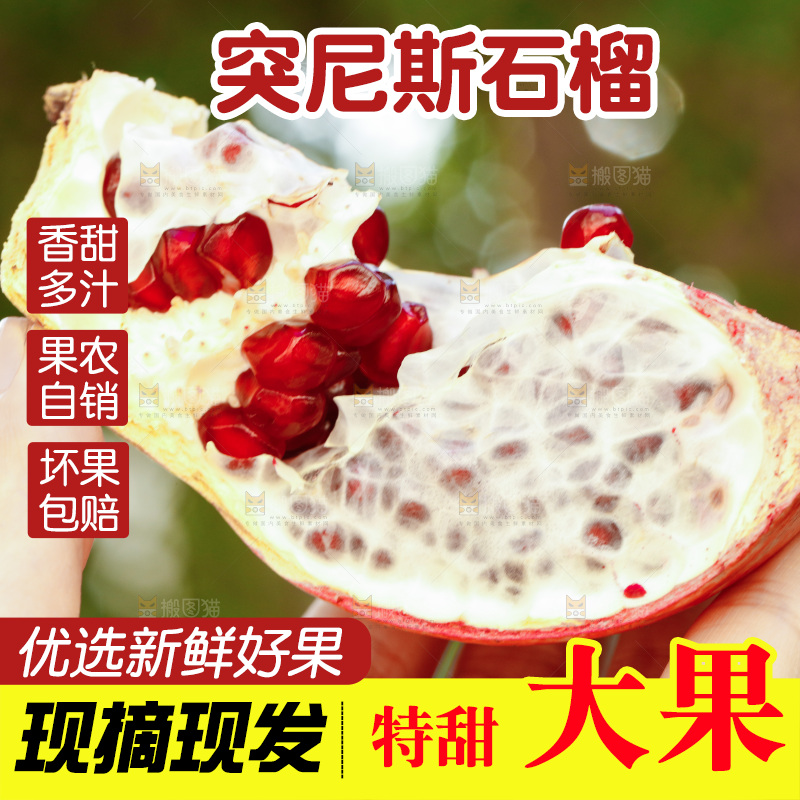 手里拿着石榴
