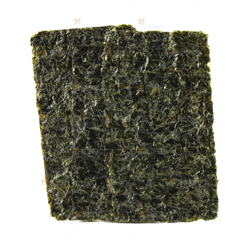 白底上的海苔片
