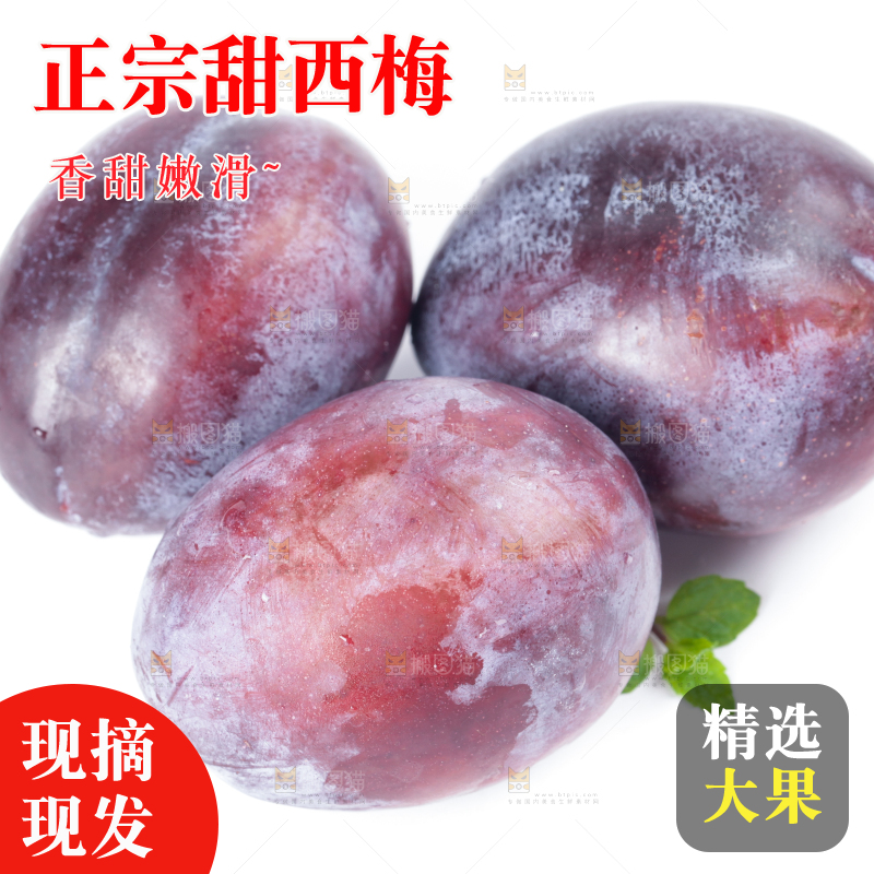 白底上的西梅