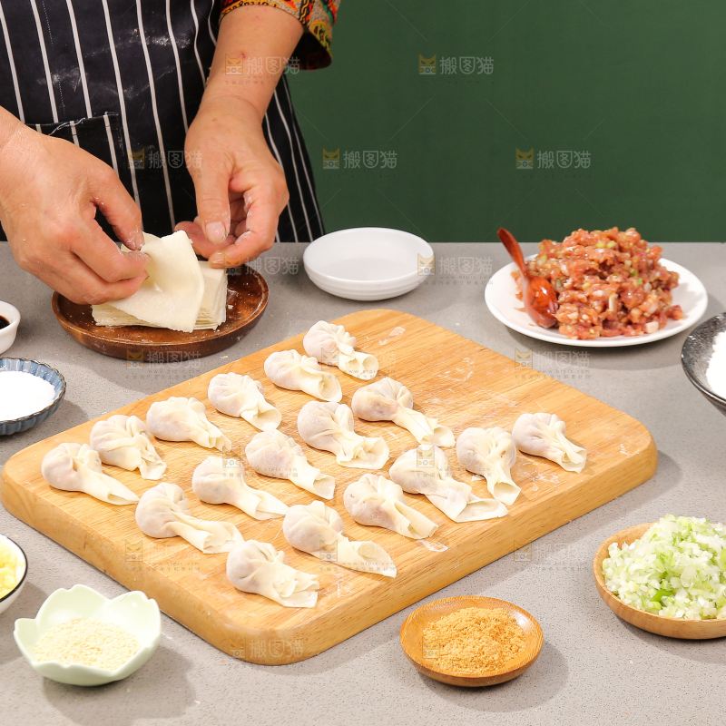 小馄饨制作过程