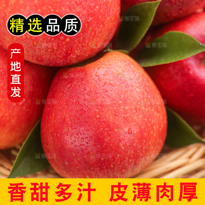 手里拿着高原红苹果