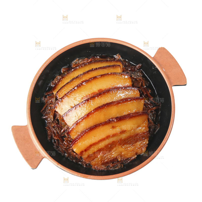 白底上的梅干菜扣肉