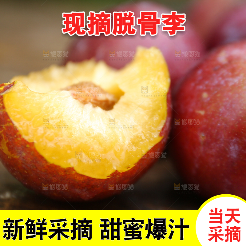 木底上放着红脱骨李