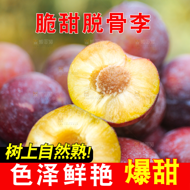 木底上放着红脱骨李