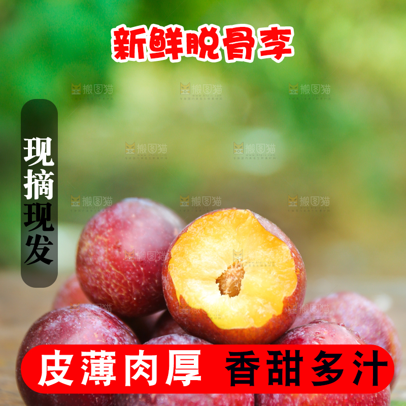 木底上放着红脱骨李