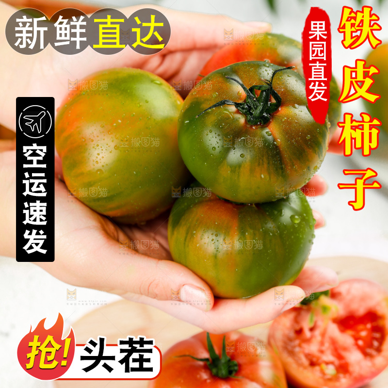 浅底上的铁皮西红柿