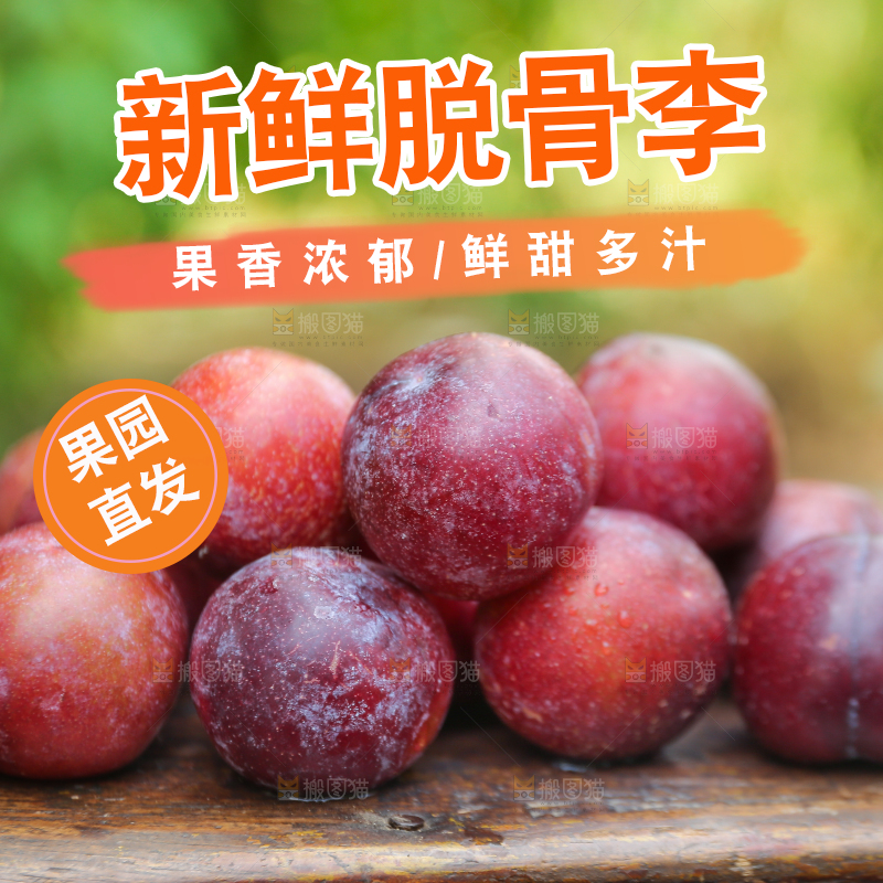 木底上放着红脱骨李