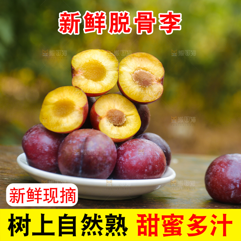 木底上放着红脱骨李