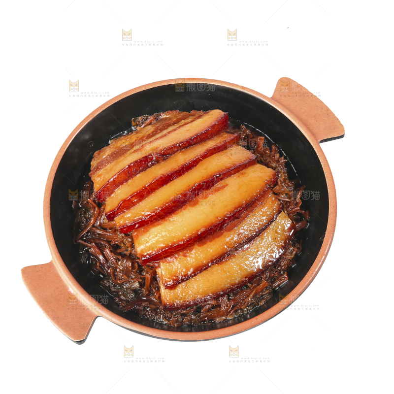 白底上的梅干菜扣肉
