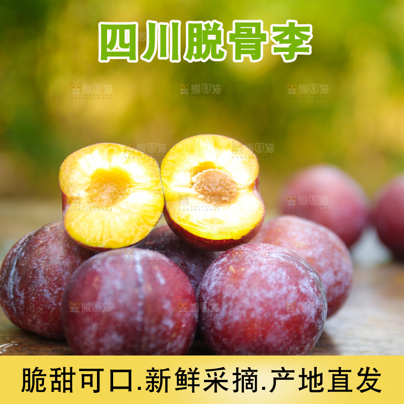 木底上放着红脱骨李
