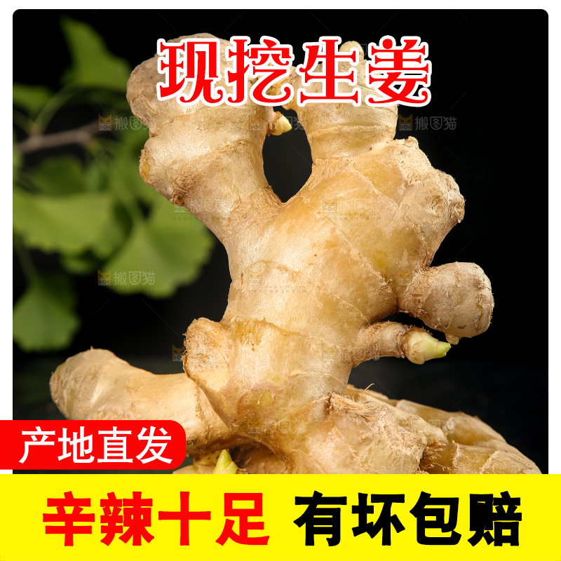 深底上的生姜