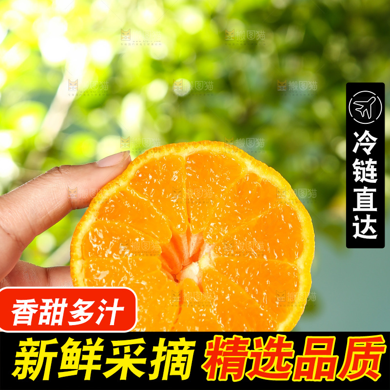 白底上放着切开的新鲜丑柑
