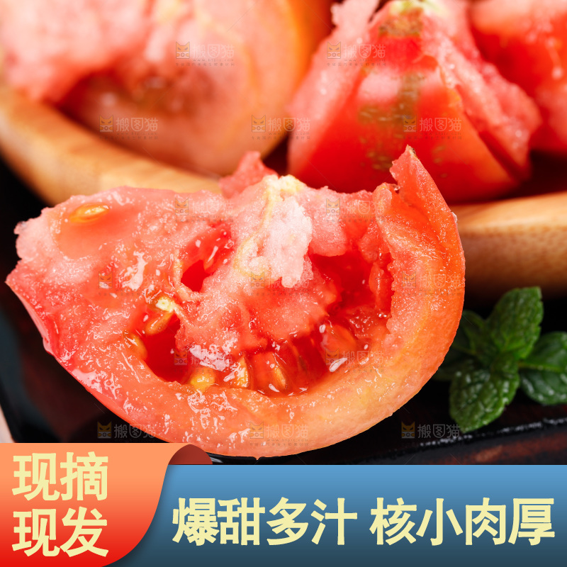 浅底上的铁皮西红柿