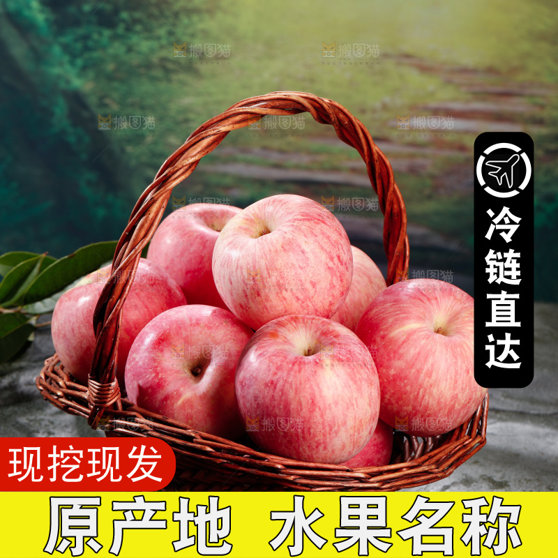 深底上的红富士苹果
