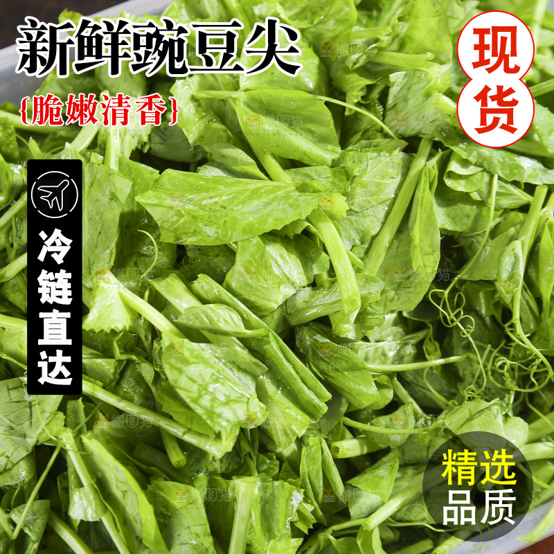 深底上的豌豆尖
