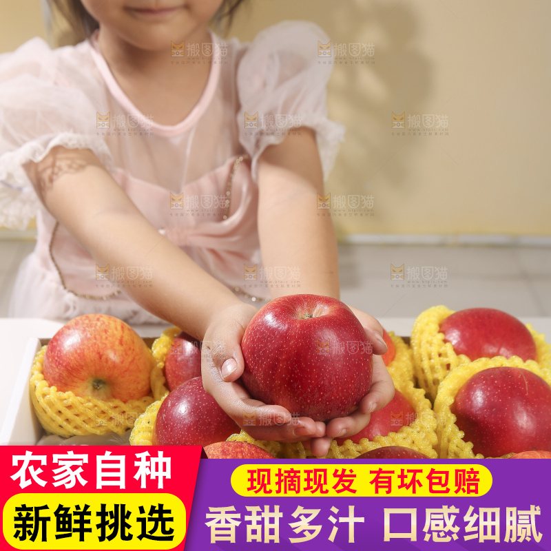 浅底上的高原红苹果