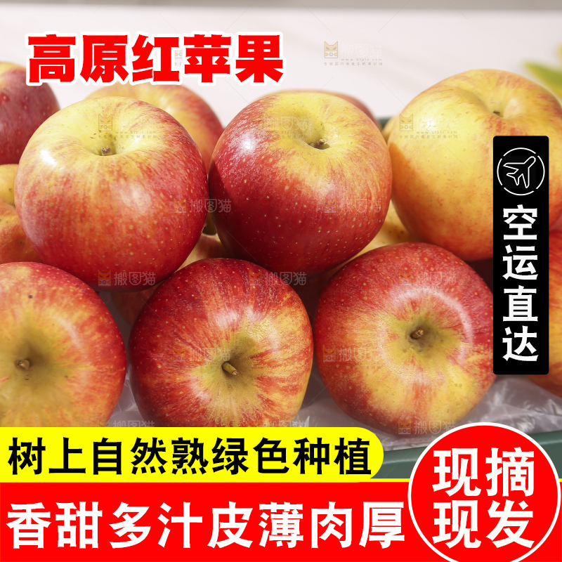 浅底上的高原红苹果