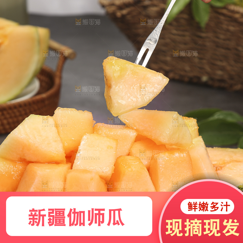 深底上的新疆伽师瓜