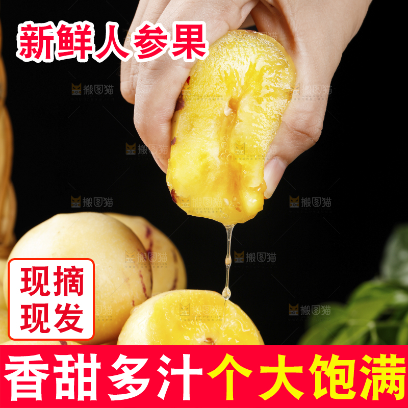 深底上摆放着人参果