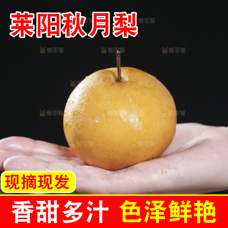 深底上放着的秋月梨
