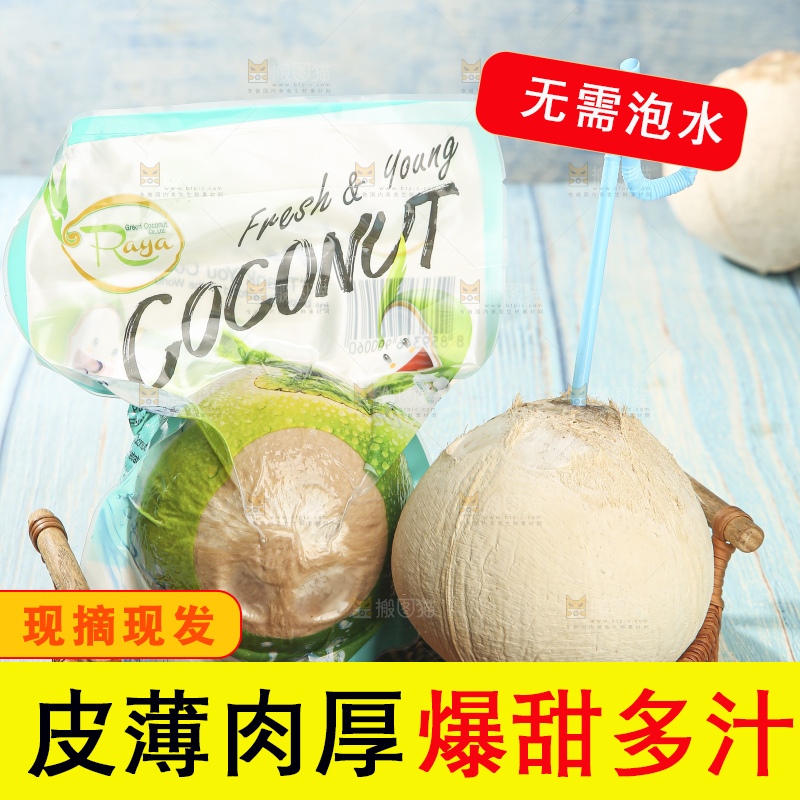 浅底上的泰国进口烤椰